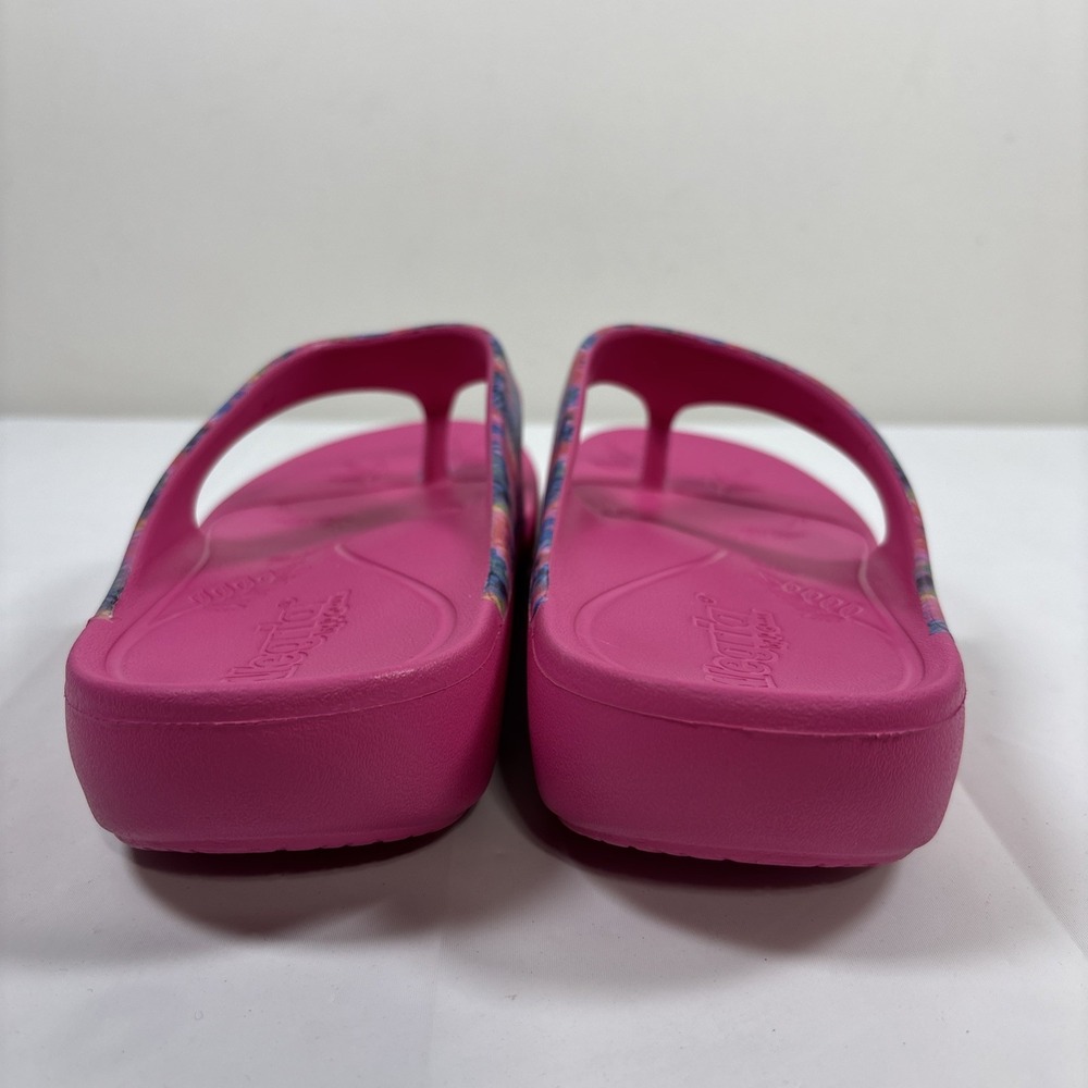 Alegria Womens 37 Ode Blast Off Bold Pink Rubber Thong Flip Flops Tie-Dye Sandal - Picture 4 of 10